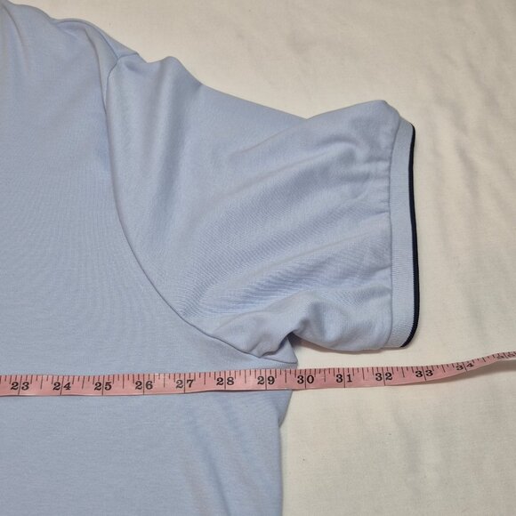 Roundtree Yorke Heritage Collection Polo Shirt Blue short Sleeve Size XXL (02) - Picture 4 of 9